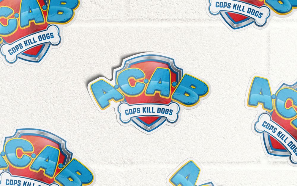 ACAB - Paw Patrol Parody Sticker
