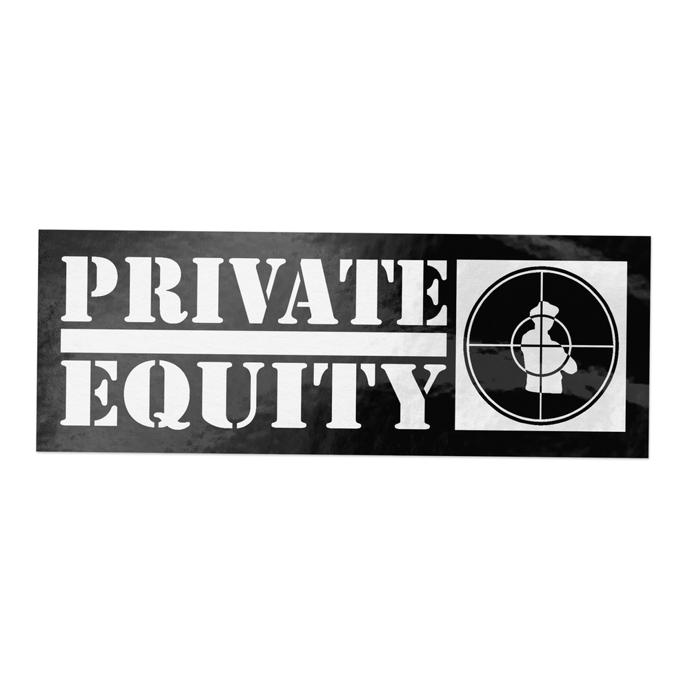 Private Equity – 5" x 2" Rap Parody Decal